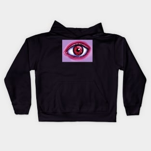 Brown Eye Painting Kids Hoodie